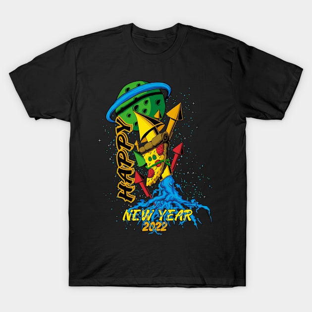 pizza to the planets T-Shirt by Arisix23